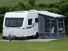 Touring pitch with room for an awning