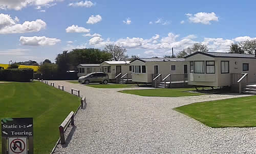 Five immaculate static caravan holiday homes at Looe Country Park