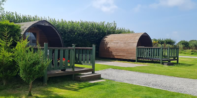 Camping Pods at Looe Country Park